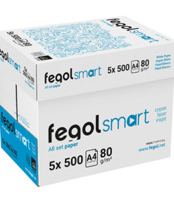 Caixa de Papel Fotocópia A4 80GR FEGOL Smart Branco