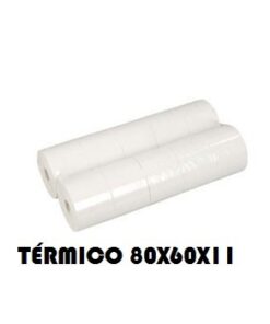 Pack 10 Rolos Papel Térmico 80X60X11 Branco