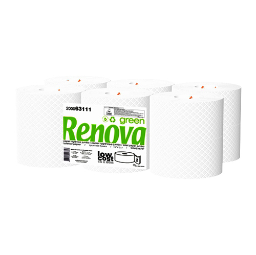 Pap.Hig.Jumbo Renovagreen 90m 2F 12rl Br