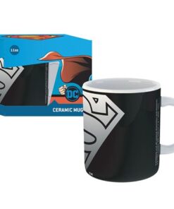 Caneca gb eye cerâmica DC Comics Superman Black Edition em caixa de presente