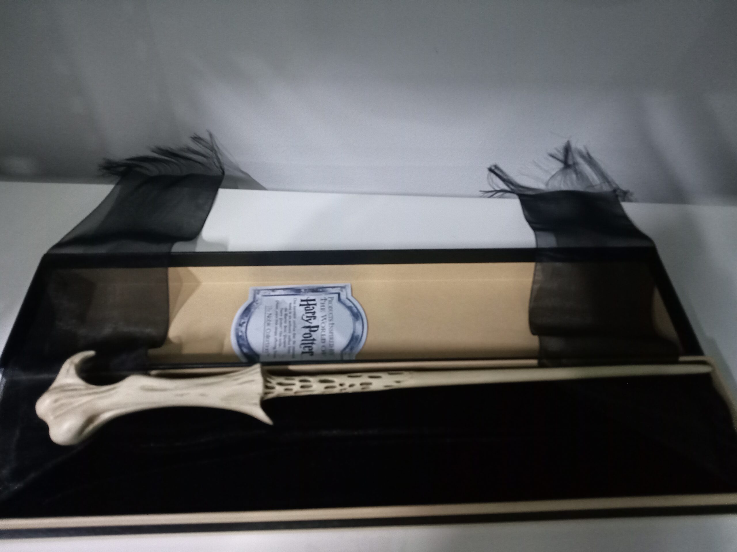 Réplica da coleção nobre harry potter varinha de Lord Voldemort na caixa Olivander - 1