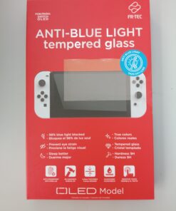 FR-TEC Cristal Temperado Anti Luz Azul para Nintendo Switch Oled -  Color Transparente