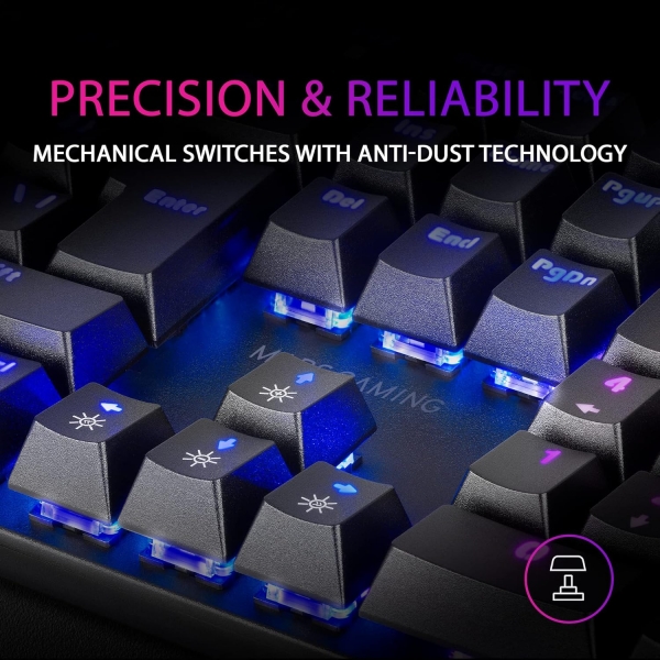 Teclado Mecânico Mars Gaming RGB MK422 - Compatibilidade Multiplataforma - 2