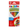 Caixa 12 Lápis de Cor Longos CARIOCA Supercolor Triangular 3.5mm