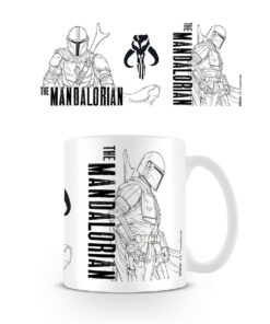 Caneca Star Wars Line Art The Mandalorian