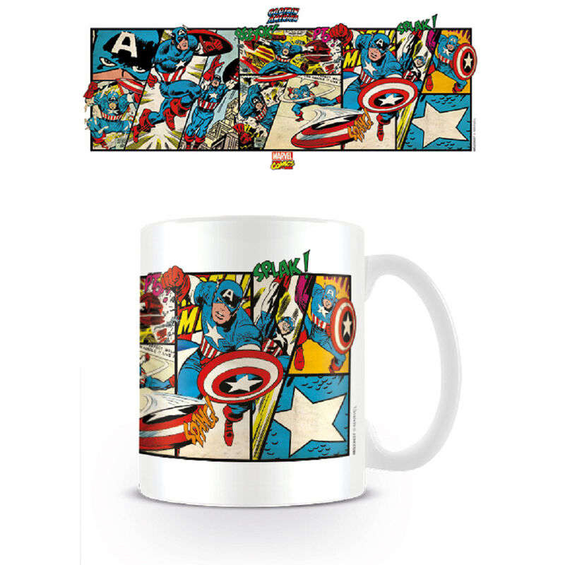 Caneca Vintage MARVEL Capitão América