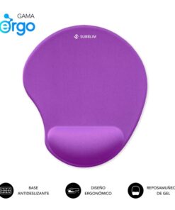 Tapete para Rato Neogel Ergonómica – Espuma Elástica – Microtexturizada Impermeável – Base Antideslizante – Cor Roxo