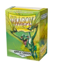 Pack100 Dragon Shields Apple Green Matte