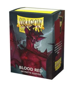 Pack100 Dragon Shields Blood Red Matte