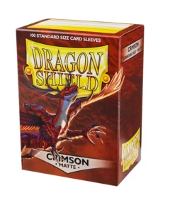 Pack100 Dragon Shields Crimson Matte