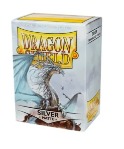 Pack100 Dragon Shields Silver Matte