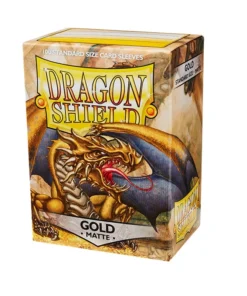 Pack100 Dragon Shields Standard Matte Gold