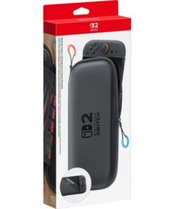 Bolsa para Nintendo Switch 2- Proteção Completa e Segura - 2 Correias para Joy-Con - Color Negro