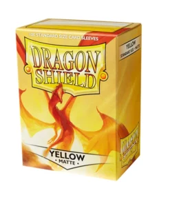 Pack100 Dragon Shields Standard Matte Amarelo
