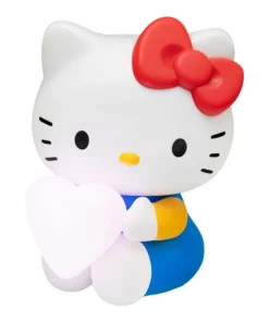 Luminária 3D Hello Kitty com coração 16 cm