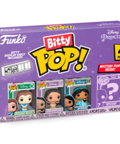 Funko Pack 4 Bitty Pop Disney Pesent Belle, Pocahontas, Jasmine e Mistério